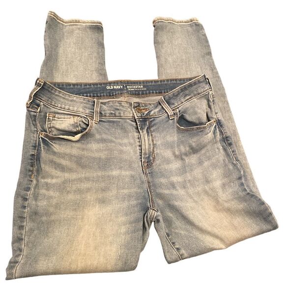 Old Navy Light Wash Mid Rise Jeans Size 12 - Picture 1 of 8